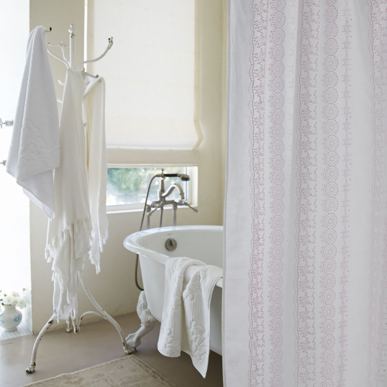 Rachel Ashwell Boho Embroidered Linen Single Shower Curtain Perigold